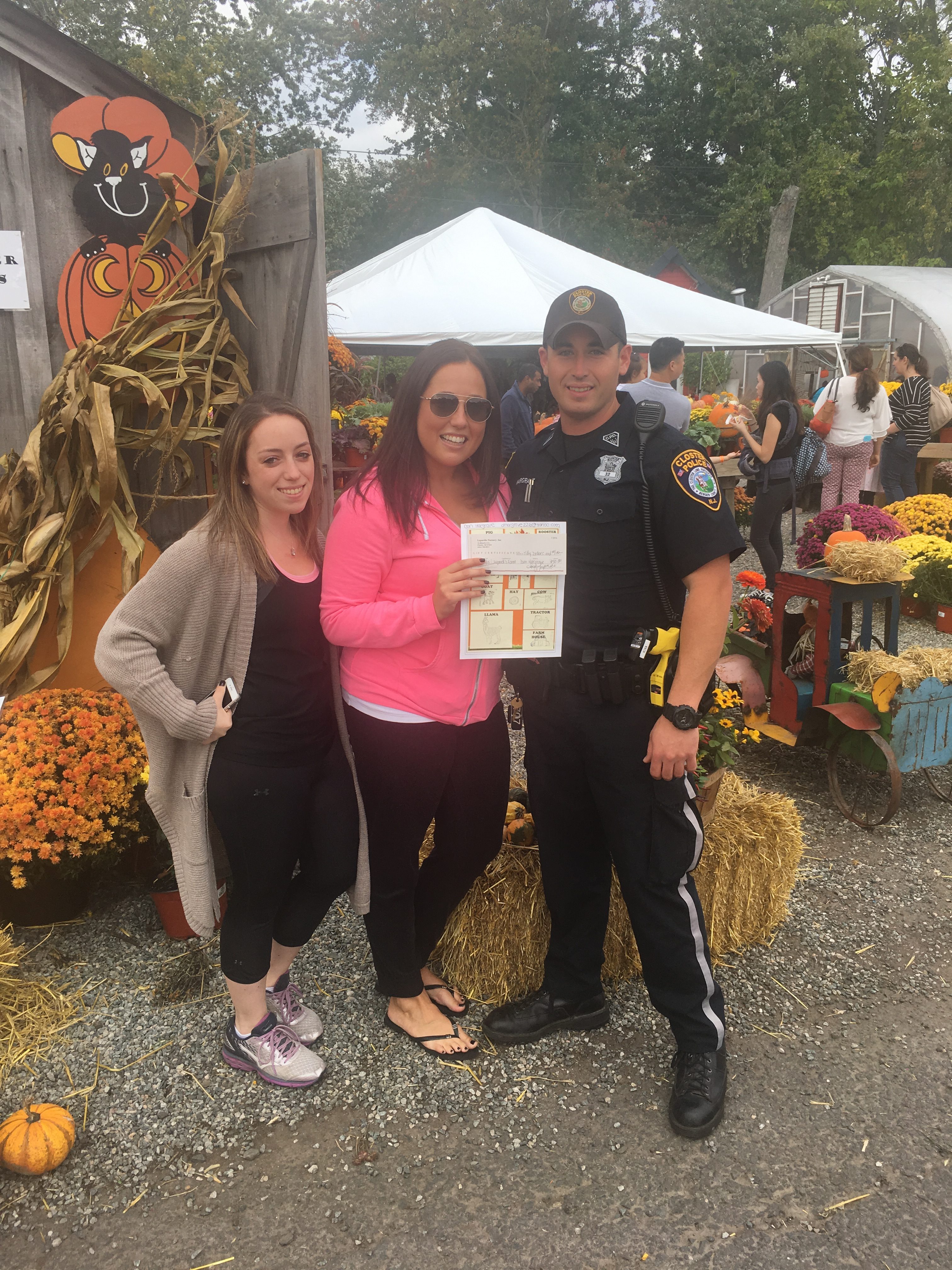 One of our 2017 Corn Maze Contest Winners picking up their prizes!